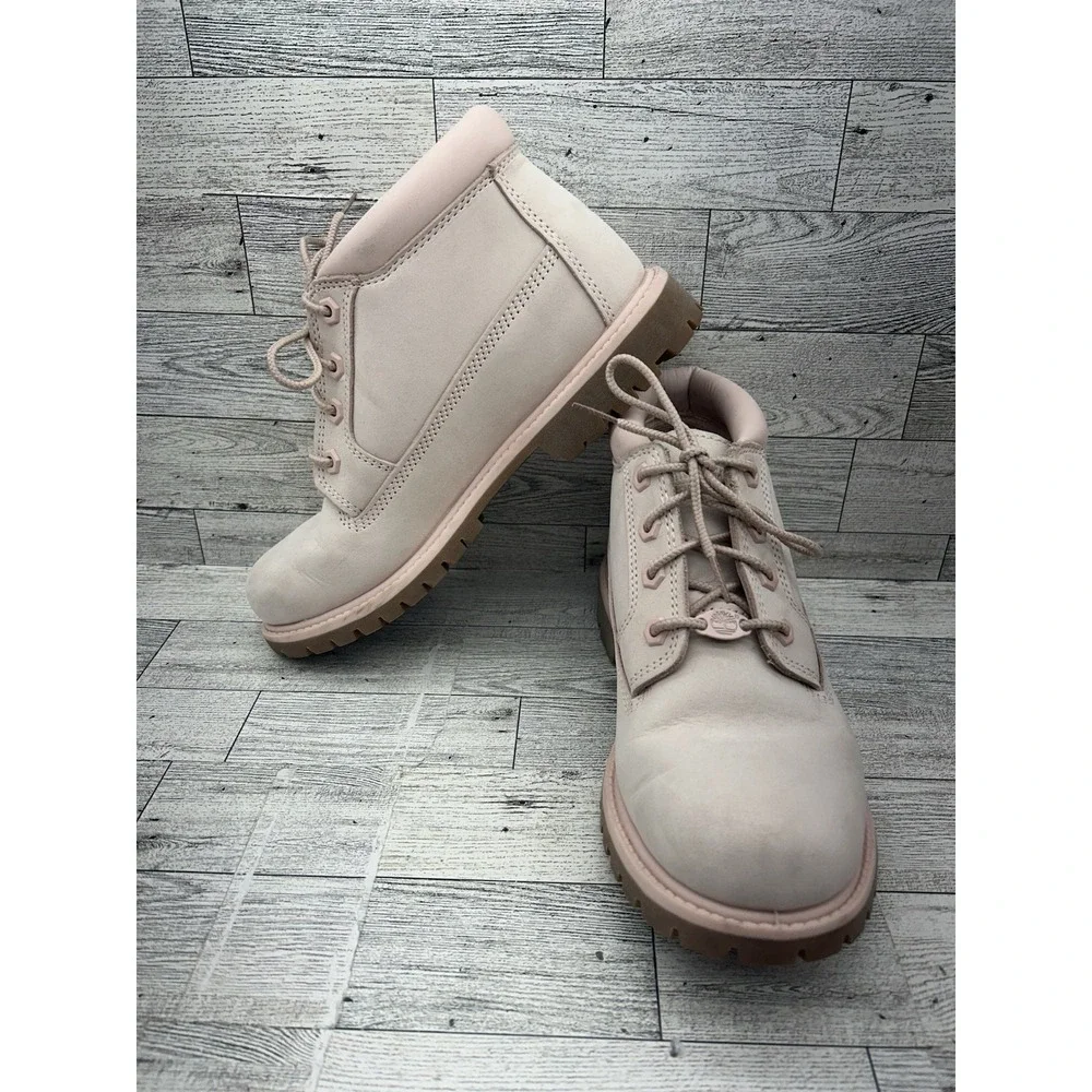 Timberland Women's Nellie Double Waterproof Ankle‎ Boot Pink US 7